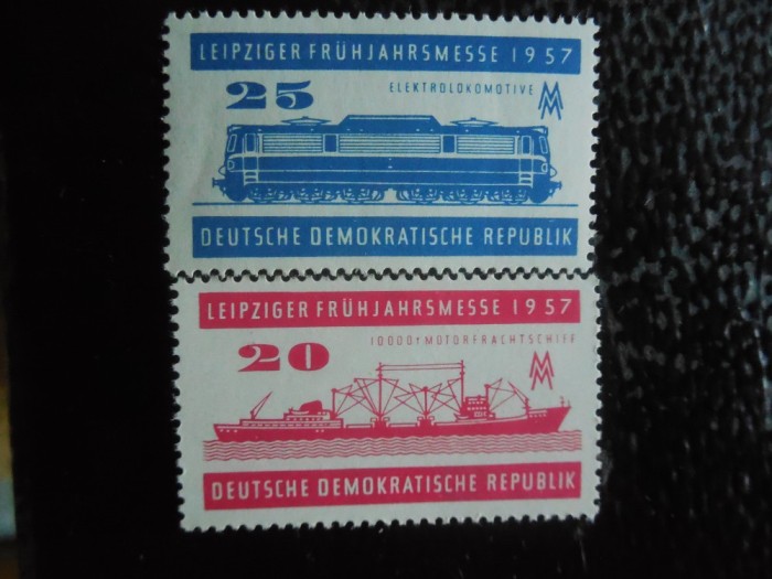DDR-TRANSPORT,VAPOARE-SERIE COMPLETA-NESTAMPILATE