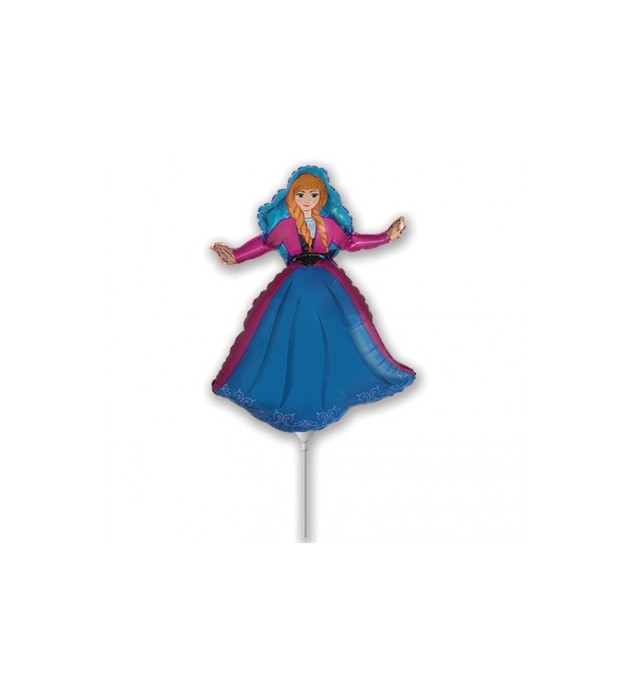 Balon folie, model Frozen Princess, Anna, 35 cm