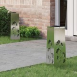 vidaXL Lumină LED Solară pentru Alei 2 pcs Ruginit 879756