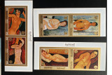 PC237 - Manama 1971 Pictura Nuduri Modigliani, serie MNH, 6v, Nestampilat