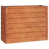 Cumpara ieftin Strat inaltat de gradina, ruginiu, 100x40x77 cm, otel corten