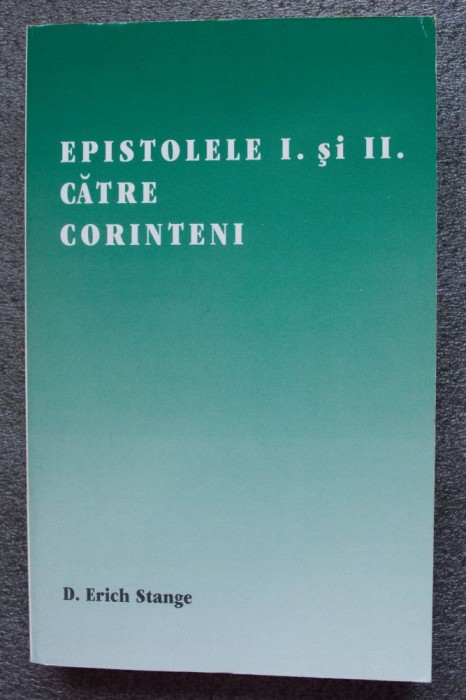 D. Erich Stange - Epistolele I și II către Corinteni
