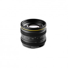 Obiectiv KamLan 50mm F1.1 negru pentru camere Mirrorless Olympus si Panasonic MFT M4/3 foto