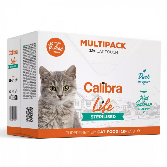 Calibra Cat Life Sterilised Multipack 12 x 85 g