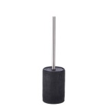 Perie toaleta otel polirasina neagra 9,5 x 41,5 cm
