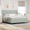 vidaXL Pat cu arcuri cu saltea Gri deschis 180 x 200 cm Catifea 3340886