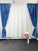 Draperie Blackout Albastru Royal Textura In, Intunecare 90%, Dormitor, Sina/Galerie, Gata Montat