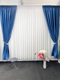 Draperie Blackout Albastru Royal Textura In, Intunecare 90%, Dormitor, Sina/Galerie, Gata Montat