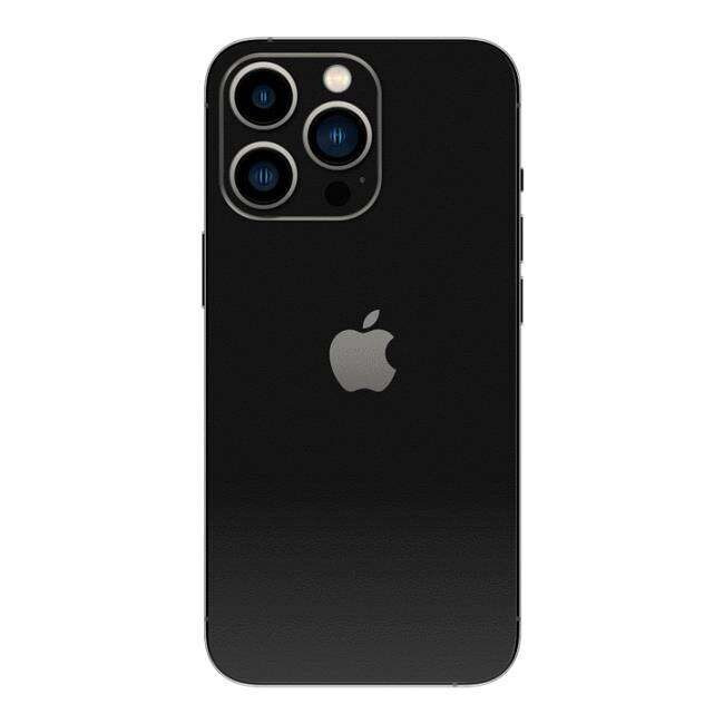 Set Folii Skin Acoperire 360 Compatibile cu Apple iPhone 15 Pro Max - ApcGsm Wraps Skin Color Black Matt