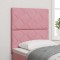 vidaXL Tăblie cap Pe perete Geometric cu headboard Roz 80 cm Catifea 3337885