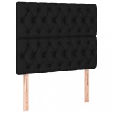 Cumpara ieftin Tablii de pat, 2 buc, negru, 90x7x78/88 cm, textil