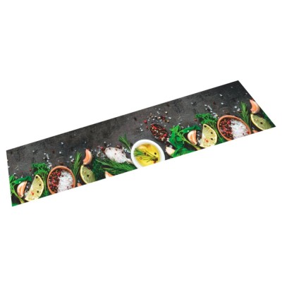 vidaXL Covor de bucătărie lavabil Spices, 60x300 cm, catifea 4005610 foto