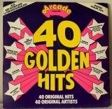 40 Golden Hits - Compilații Disco-Rock - Dublu Vinil 2 LP Arcade Germany