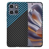 Husa pentru Motorola ThinkPhone 25 / Edge 50 Neo, Techsuit, Carbonite FiberShell, Bleu