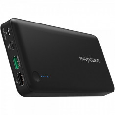 Baterie Externa RavPower 20100mAh 2 X USB + 1XUSB-C, Qualcomm QuickCharge QC3.0, model RP-PB043 foto