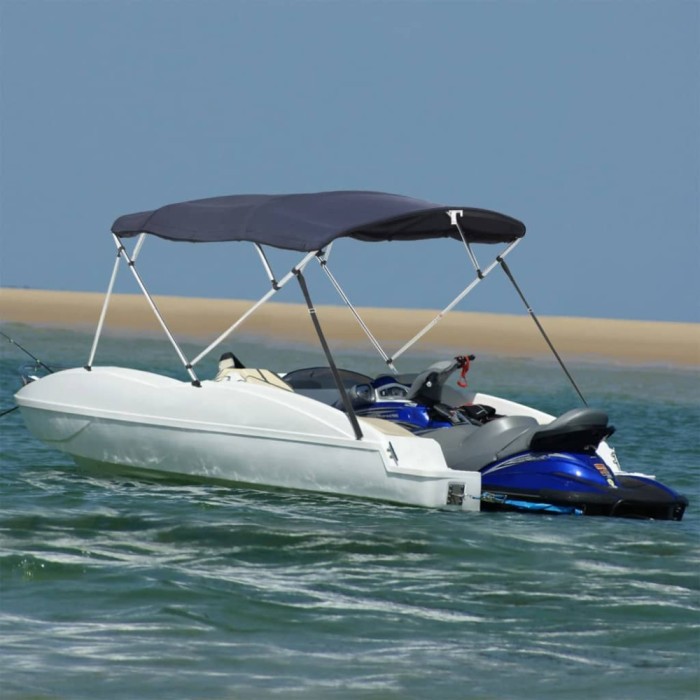 Gossi parasolar bimini 4 arcuri pereti laterali, 243x(200-213)x137 cm