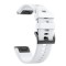 Curea silicon compatibila Garmin Fenix 8, 51mm, Solar, 26mm, Alb