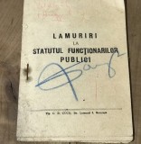 DVP1 Lamuriri la Statul functionarilor publici