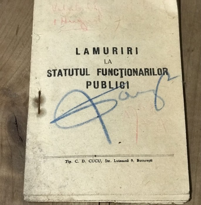DVP1 Lamuriri la Statul functionarilor publici