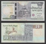 EGIPT █ bancnota █ 20 Pounds █ 2022 / 5 / 26 █ P-74 █ UNC █ necirculata