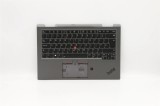 Carcasa superioara cu tastatura palmrest Laptop, Lenovo, ThinkPad X1 Yoga 4th Type 20QF, 20QG, 20SA, 20SB, 5M10V24944, AM1AF000L00, iluminata, Iron Gr
