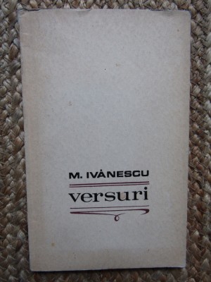Mircea Ivanescu &amp;ndash; Versuri ( volum debut ) foto