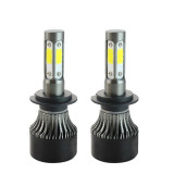 Cumpara ieftin Resigilat Set 2 LED-uri Auto Techstar&reg; S4, H7, 40w, 4000 Lumeni, 6500K, AUTO, 12-24 Volti, COB, Canbus, Radiator Aluminiu