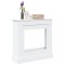 Gossi masca de semineu, alb, 90x30x90 cm, lemn prelucrat