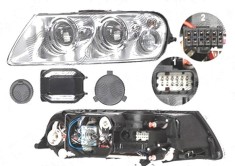 Far Volkswagen Touareg (7l), 10.2002-12.2006, fata, Stanga, xenon; D1S+H7+PY21W+W5W; electric; fara unitate control; fara ballast; cu motor, DEPO