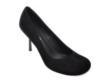Pantofi eleganti EPICA PREMIUM negri, 26169, din piele intoarsa