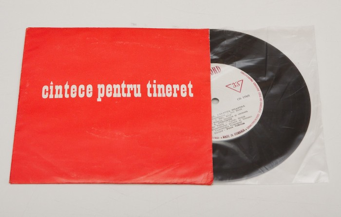 Corul ansamblului U.T.C - Cintece (cantece) pentru tineret - disc vinil mic 7&quot;
