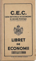 Libret de economii CEC 1947 carnet foto