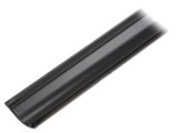 Carcasă de protecție neagră din aluminiu anodat 1m