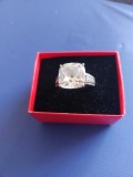 Inel vintage argint cu cubic zirconia