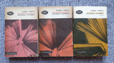 Scriitori romani, Tudor Vianu, 1970, 3 volume, 1400 pagini foto