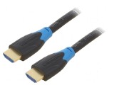 Cablu HDMI 2.0 0,5m negru PVC