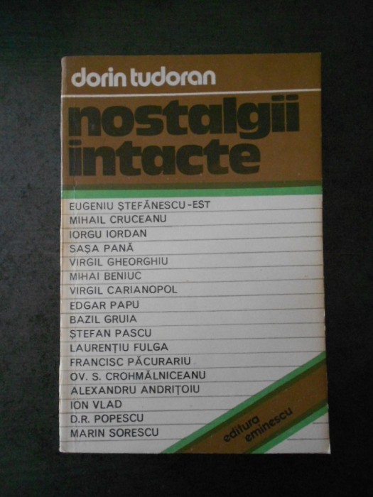 DORIN TUDORAN - NOSTALGII INTACTE
