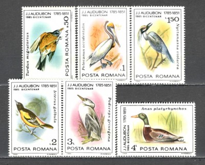 Romania.1985 200 ani nastere J.J.Audubon-Pasari ZR.758 foto