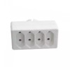 Adaptor Distribuitor 4 Prize EURO V-TAC, 2.5A, 3680W, Protectie Supratensiune