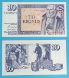 Islanda 10 Kronur 1961, A03880210, P#48, Bancnota UNC &#039;J&oacute;nsson&#039;, Arngr&iacute;mur J&oacute;nsson