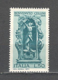 Italia.1971 400 ani moarte B.Cellini-Sculptura SI.788, Nestampilat