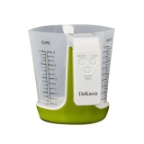 Cumpara ieftin Cantar Electronic Bucatarie Dekassa DK-1284, 3kg, Cana Gradata, LCD, Precizie 1g, Apa, Ulei, Lapte, Faina