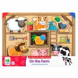 Puzzle Animale Ferma The Learning Journey, Joc Educativ, 7 Piese, 2-5 Ani, Motricitate, Creativitate