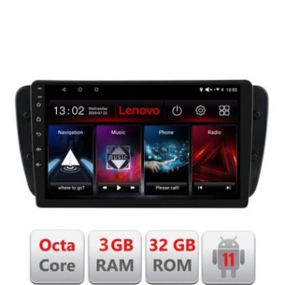 Navigatie Seat Ibiza 2008-2014 D-246 Octa Core cu Android Radio Bluetooth Internet GPS WIFI DSP 3+32 GB 4G KIT- LENOVO LITE CarStore Technology foto