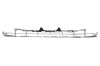 Grila bara Peugeot 207 (W_) 05.2006-2009 Model Sport/Rc/Sw, Fata Partea superior, Cromat, 7414QE