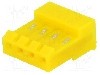 Conector pas semnal, 4 pini, pas pini 3.96mm, mama, TE Connectivity - 3-640427-4