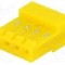 Conector pas semnal, 4 pini, pas pini 3.96mm, mama, TE Connectivity - 3-640427-4