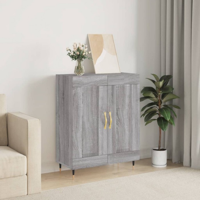 vidaXL Servantă, gri sonoma, 69,5x34x90 cm, lemn compozit 830178