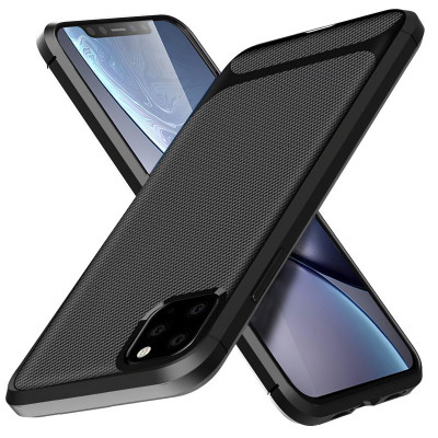 Husa TPU OEM Carbon Protect pentru Samsung Galaxy M21, Neagra foto
