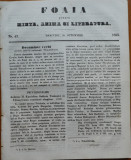 Ziarul Foaia pentru minte , inima si literatura , nr. 43 , 1853